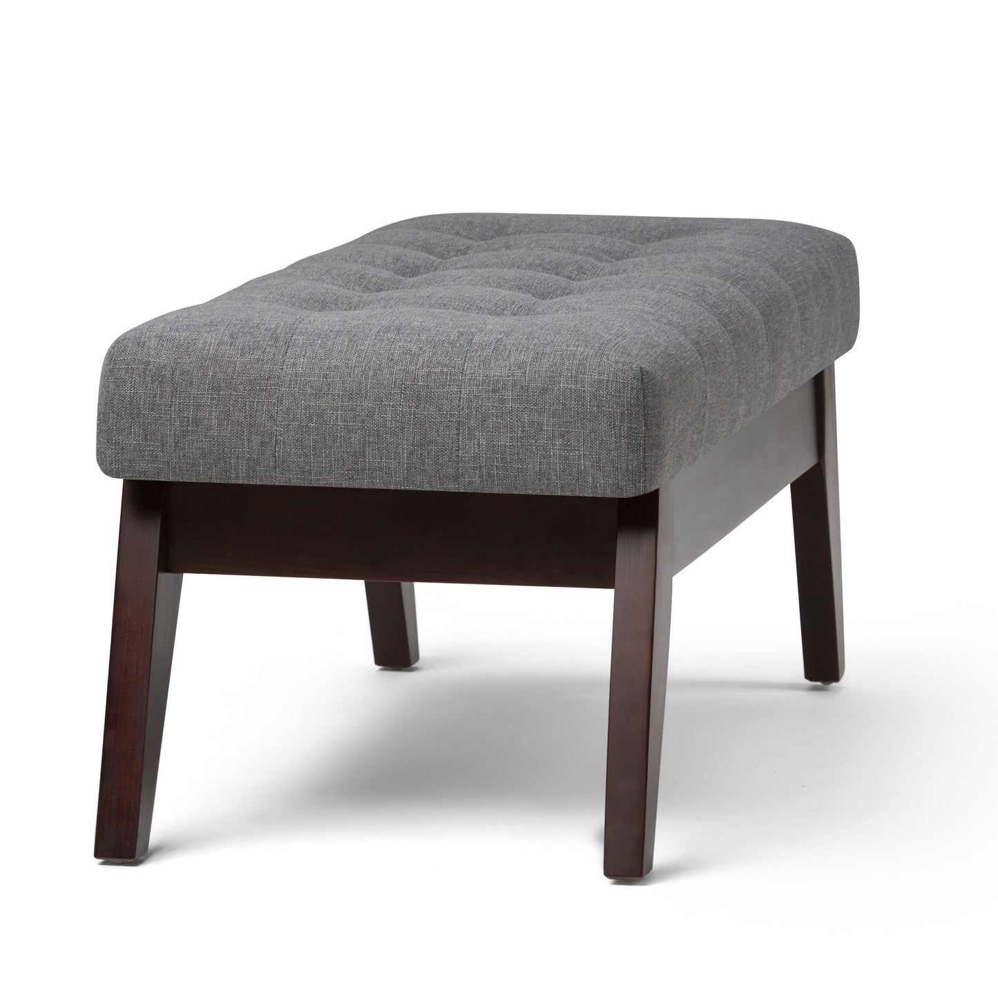 Draper - Upholstered Mid Century Tufted Ottoman Bench