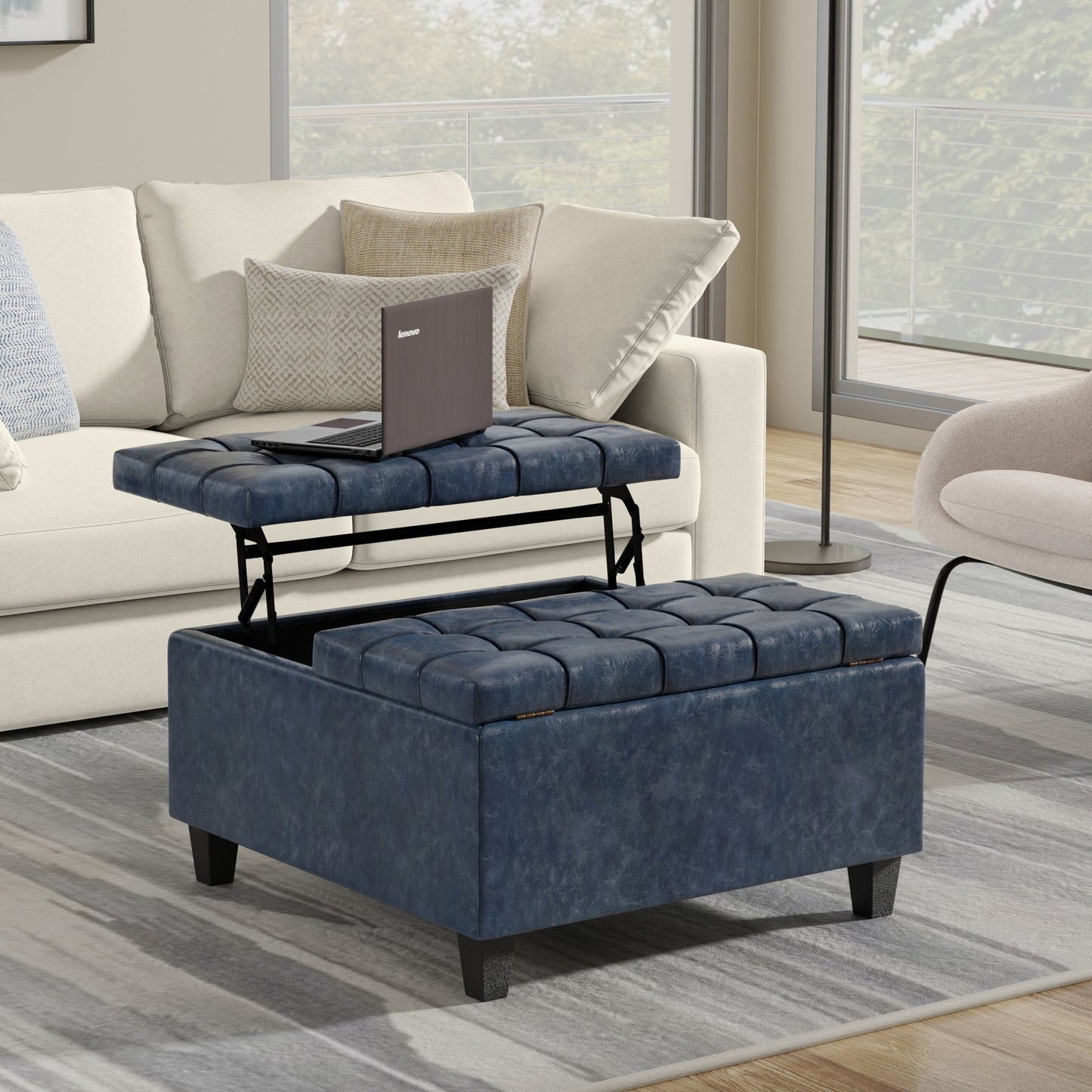 Harrison - Upholstered Coffee Table Storage Ottoman