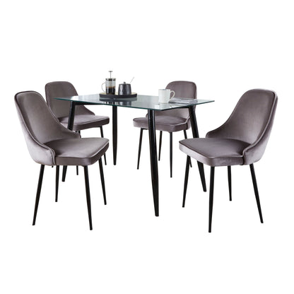 Clara Giovani - 5 Piece Contemporary Dining Set