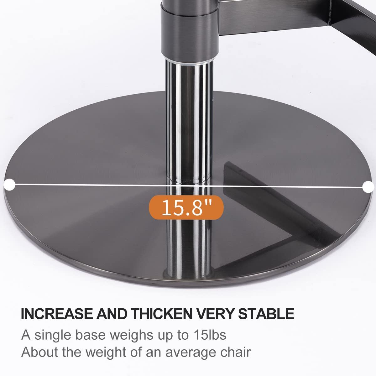 Titanium Stainless Steel Bar Stool, Grade Modern Leather Bar Chair With Backrest, Swivel Adjustable Height For Kitchen Counter And Dining Room