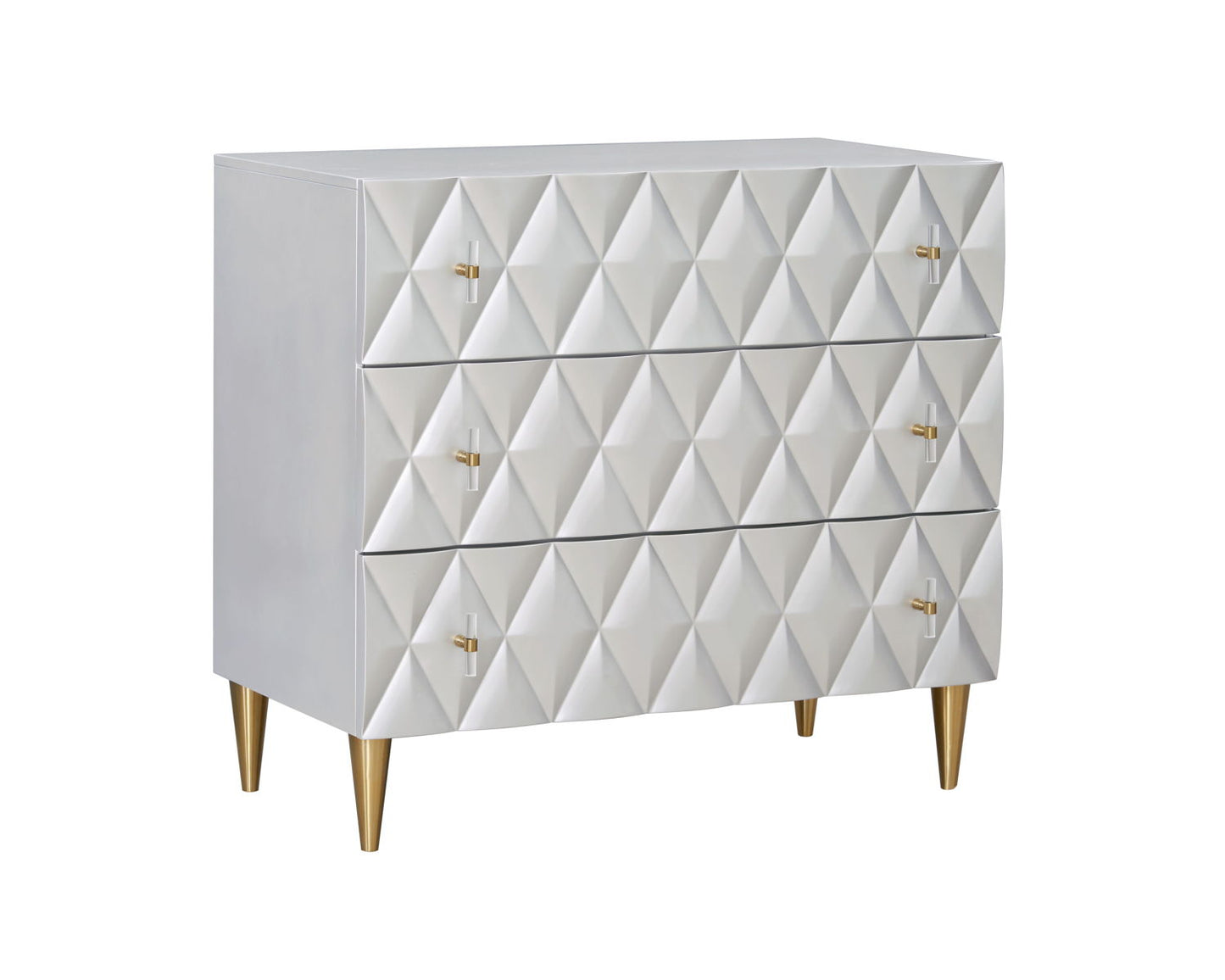 Anson - Console Cabinet - Silver / Champagne