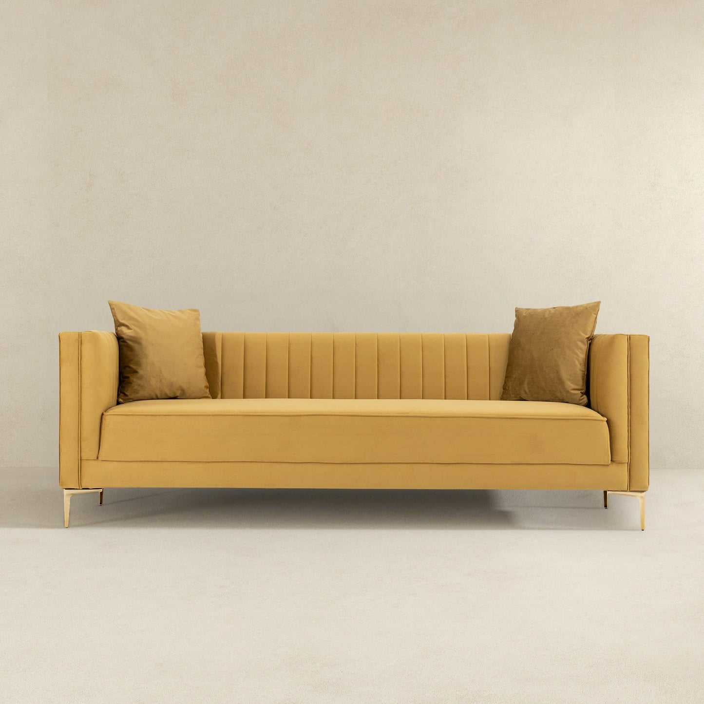 Angelina - Modern Channel Tufted Sofa