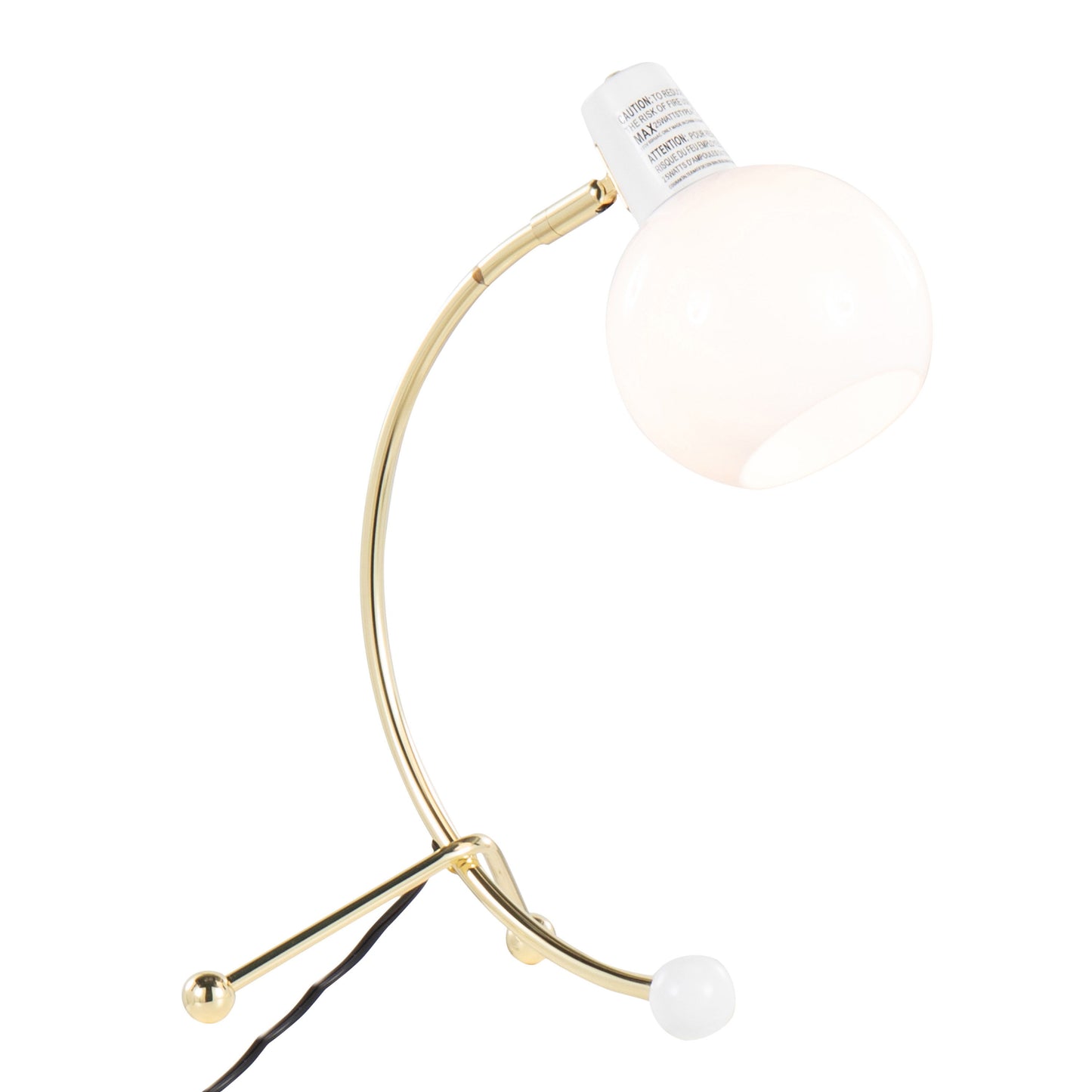 Eileen - Contemporary Task Lamp - Gold / White