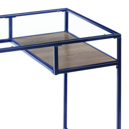 Yasin - Glass Top Writing Desk