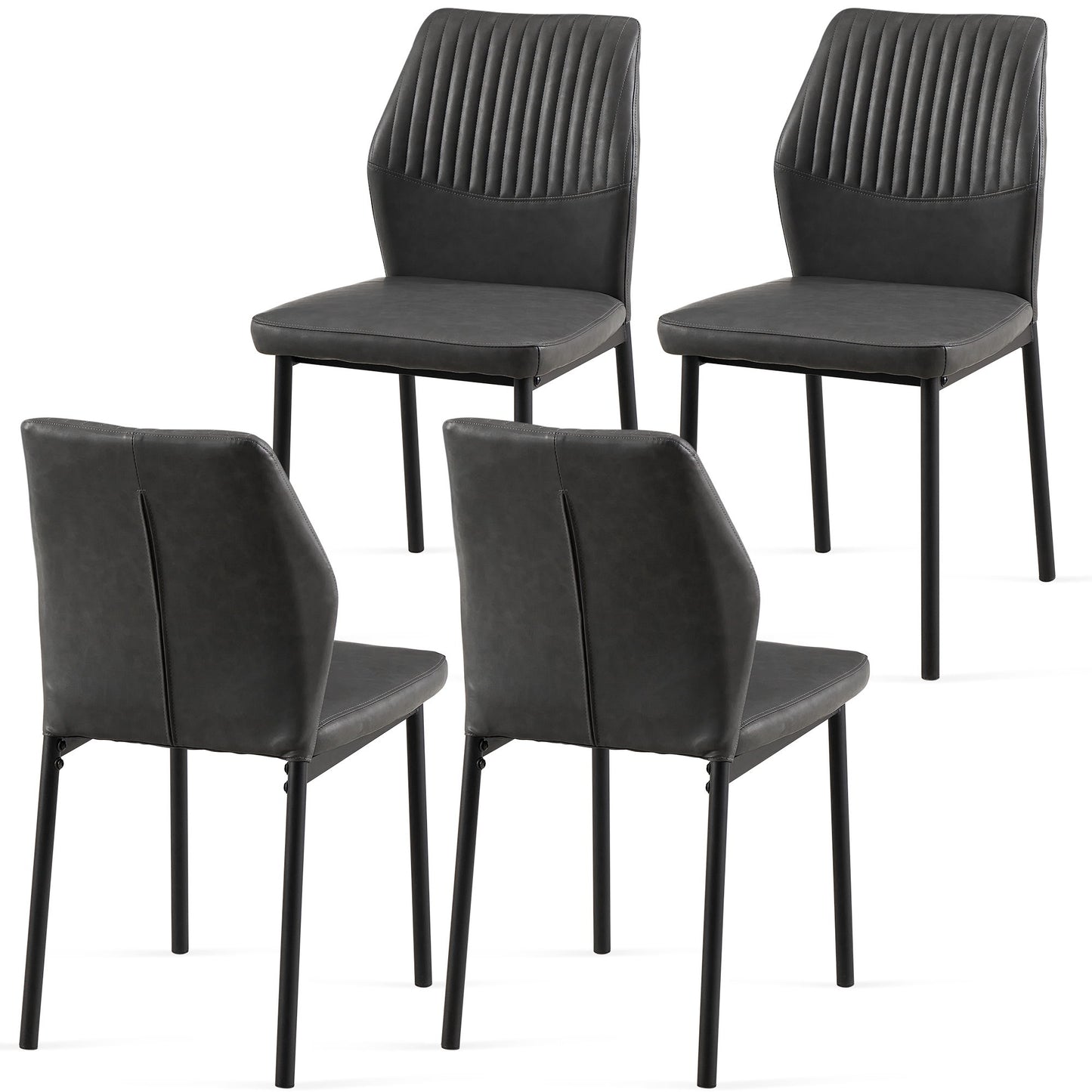 Dining Chairs Living Room Chair Modern Kitchen Armless Side Chair With Metal Legs