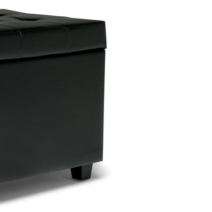 Cosmopolitan - Storage Ottoman - Midnight Black