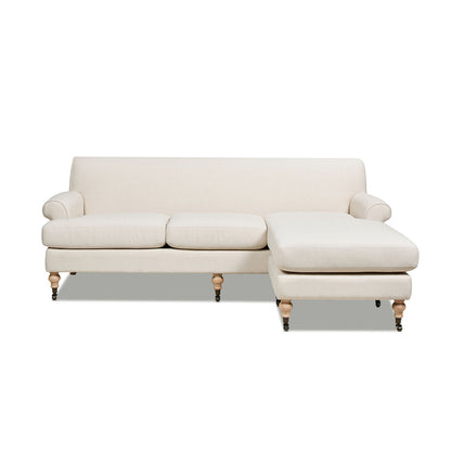 Alana - L-Shape Reversible Sectional Sofa - Light Beige