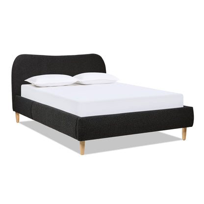 Roman - Curved Headboard Upholstered Platform Bed