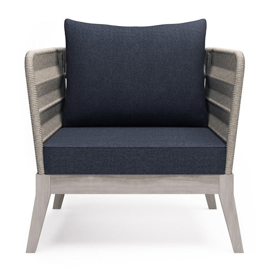 Santiago - Outdoor Conversation Chair - Slate Gray