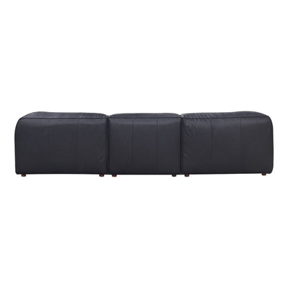 Form - Lounge Modular Sectional Vantage Black Leather