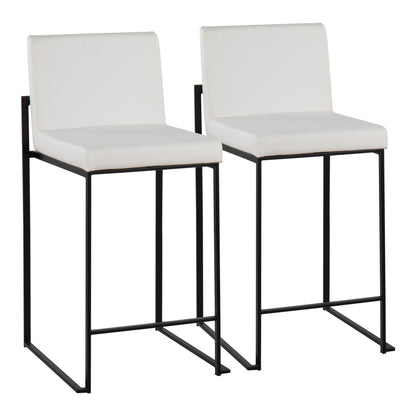 Fuji - Contemporary Modern Elegance, High Back Counter Stool