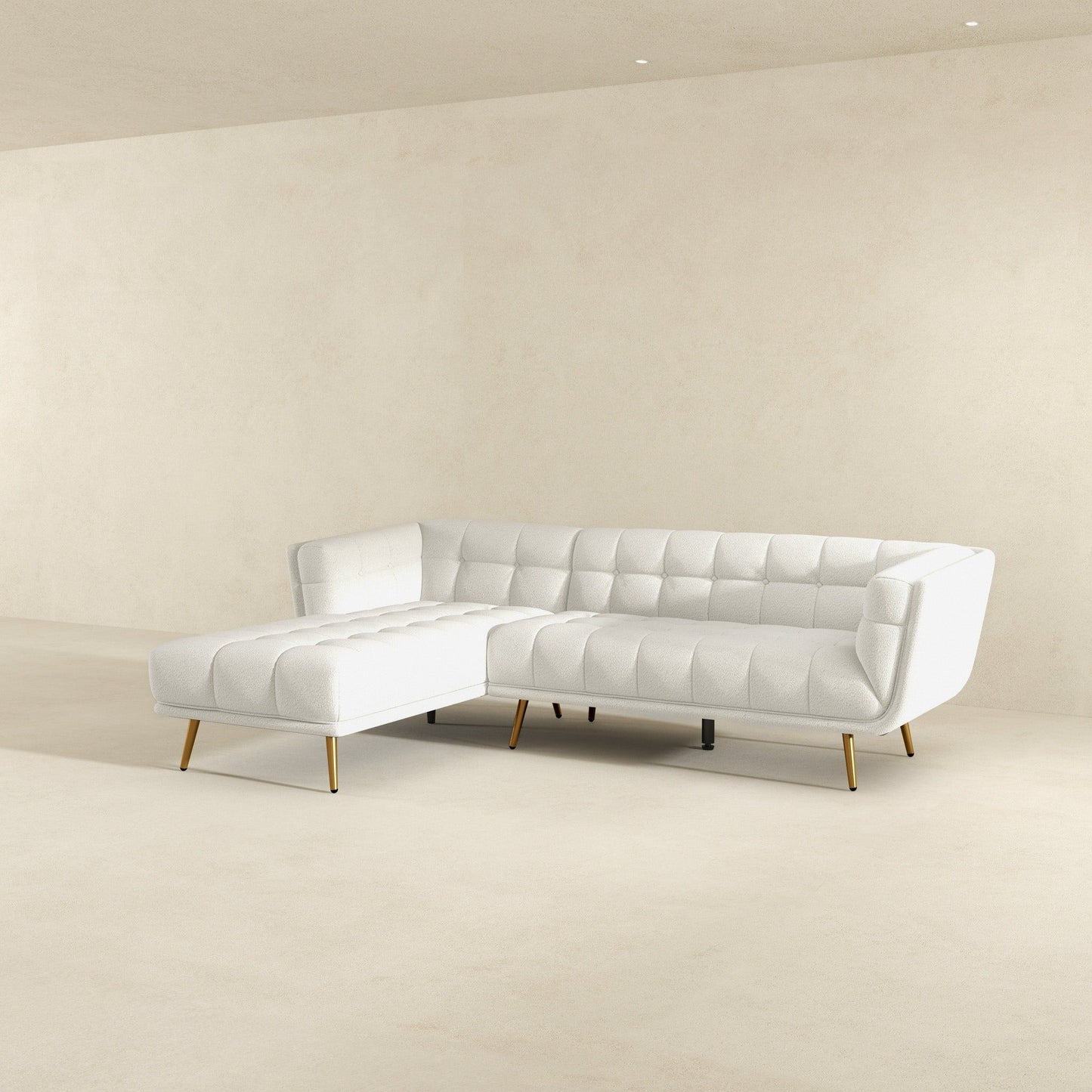 Addison - L Shape Sectional Sofa Tufted