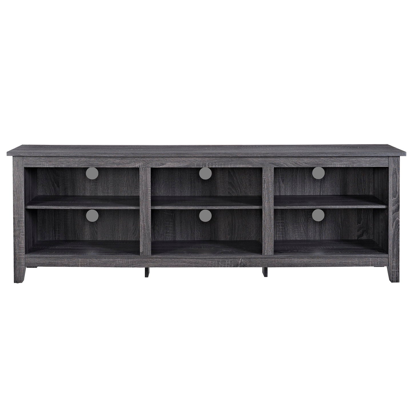 Modern Transitional 3 Shelf Open Storage 70" TV Stand For 80" TVs