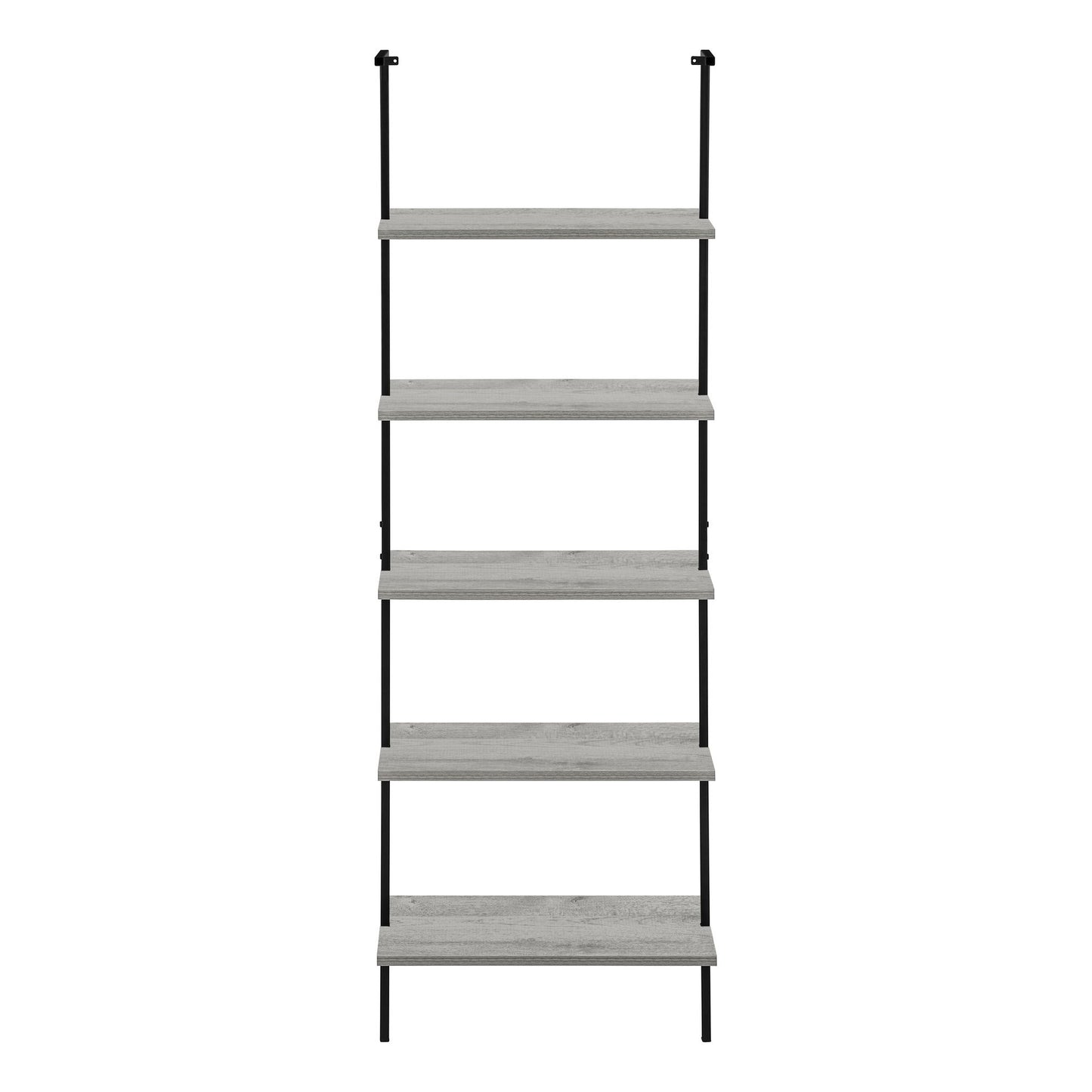 Bookshelf, Bookcase, Etagere, Ladder, 5 Tier, For Office, Marble Look Contemporary & Modern