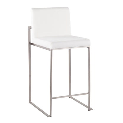 Fuji - Contemporary High Back Counter Stool, Functional Design