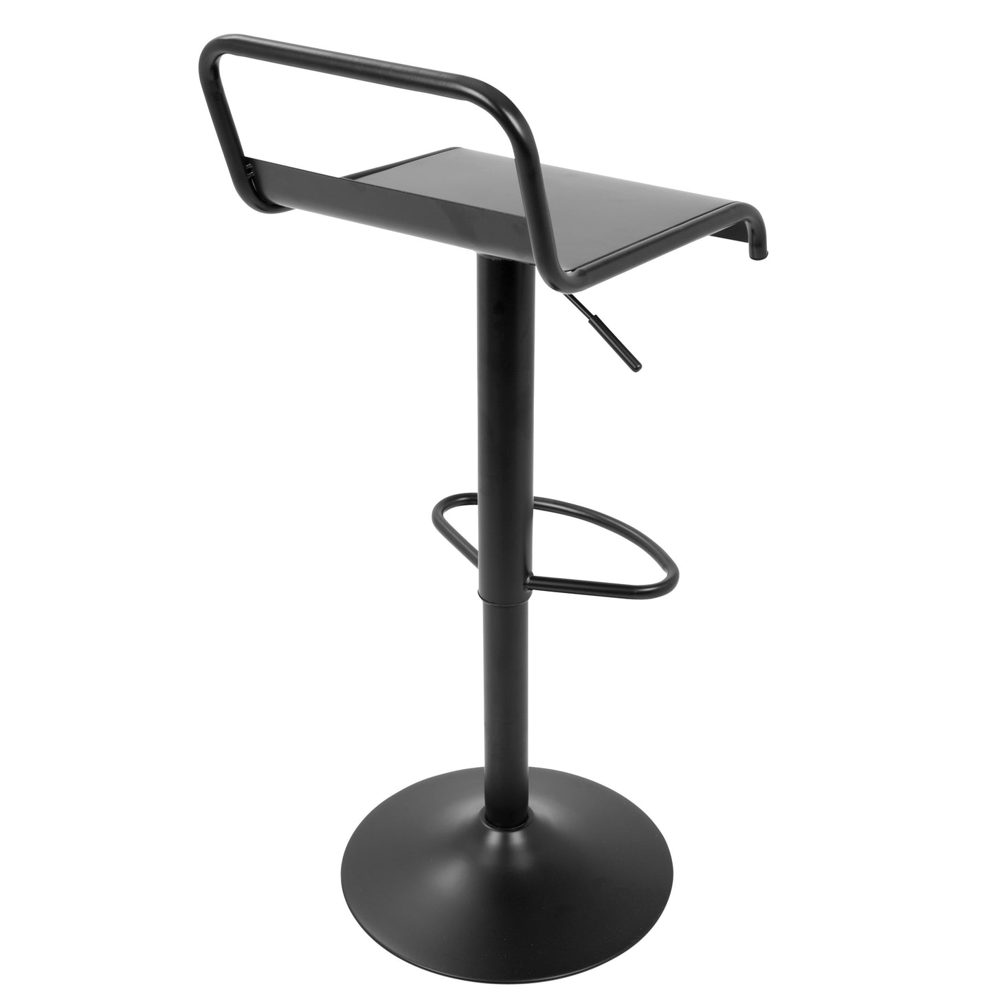 Emery - Industrial Adjustable Barstool With Swivel (Set of 2) - Black