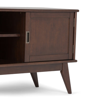 Draper - Handcrafted Mid Century Low TV Media Stand