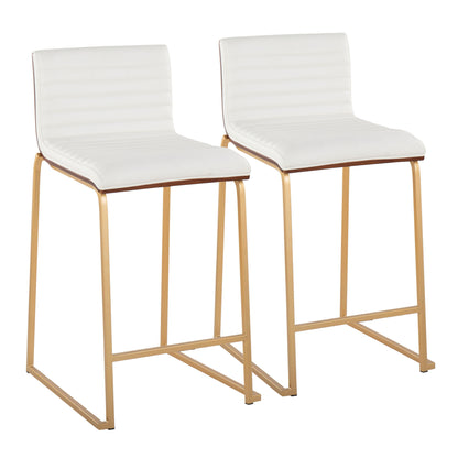 Mason Mara - Contemporary Design Fixed Height Counter Stool (Set of 2)