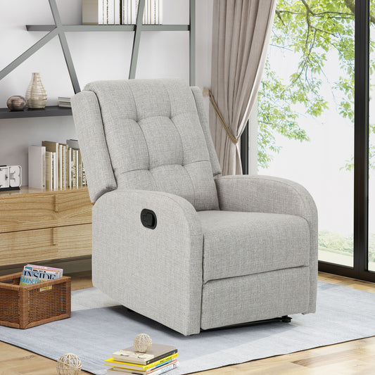 Wide - Manual Standard Recliner - Beige