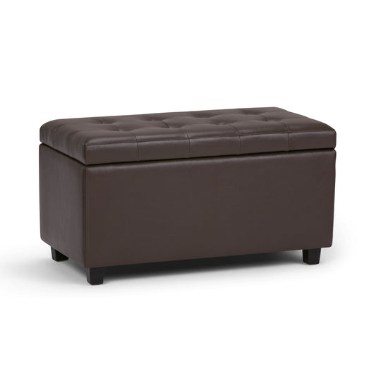 Cosmopolitan - Storage Ottoman - Chocolate Brown