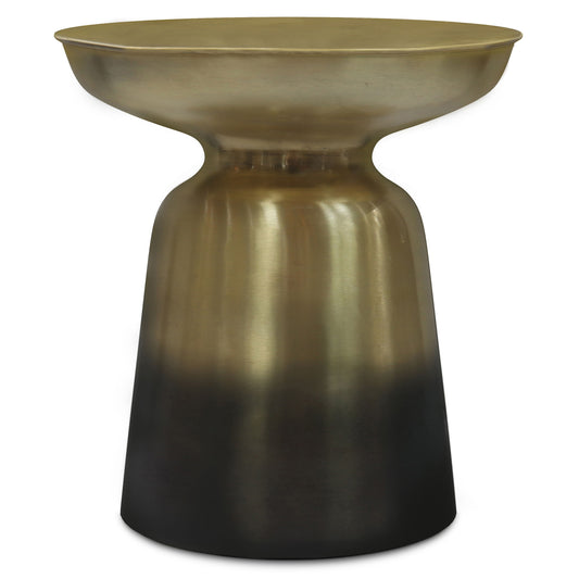 Toby - Metal Accent Table - Gold / Black Ombre