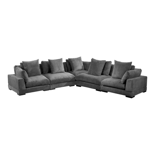 Tumble - Classic L Modular Sectional - Charcoal