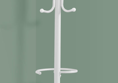 Coat Rack, Hall Tree, Free Standing, Hanging Bar, 6 Hooks, Entryway, Contemporary & Modern