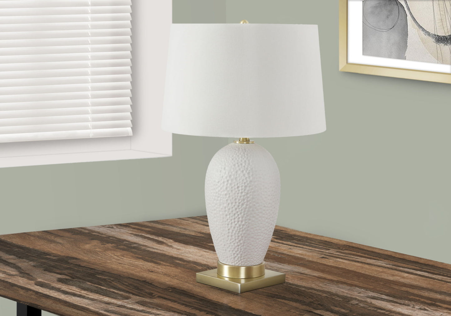 Lighting, Table Lamp, Ceramic, Transitional - White