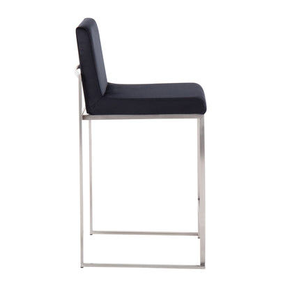 Fuji - Contemporary High Back Counter Stool, Functional Design