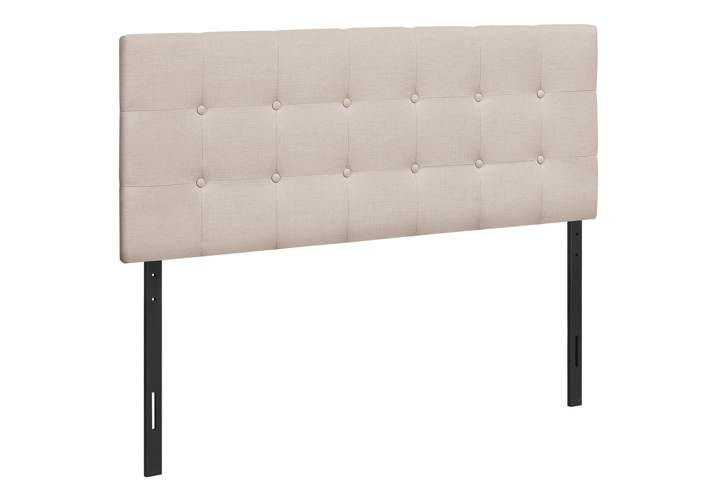 Full Size, Bed Headboard Only Upholstered, Transitional - Beige