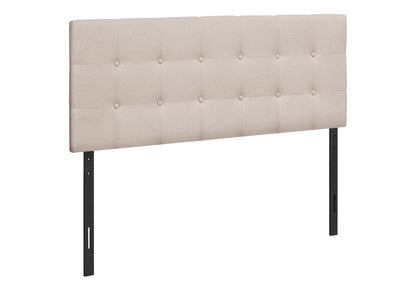 Full Size, Bed Headboard Only Upholstered, Transitional - Beige