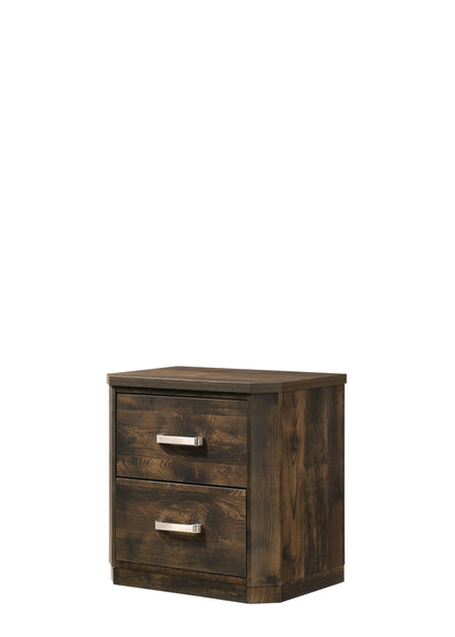 Elettra - Rustic Nightstand - Walnut