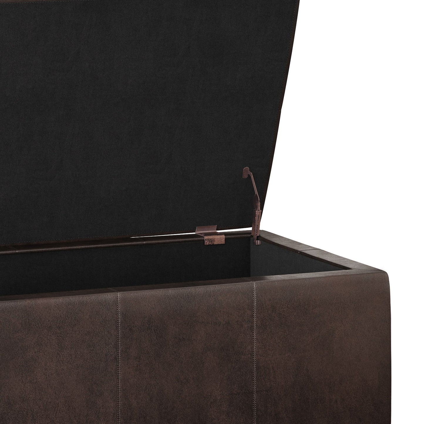 Castleford - Storage Ottoman - Distressed Brown