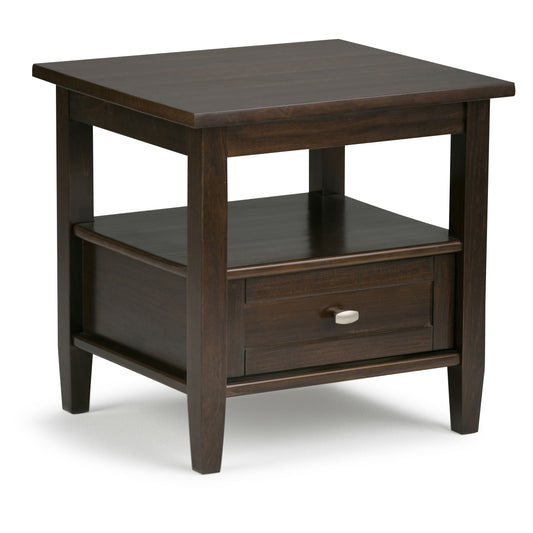 Warm Shaker - End Table - Tobacco Brown