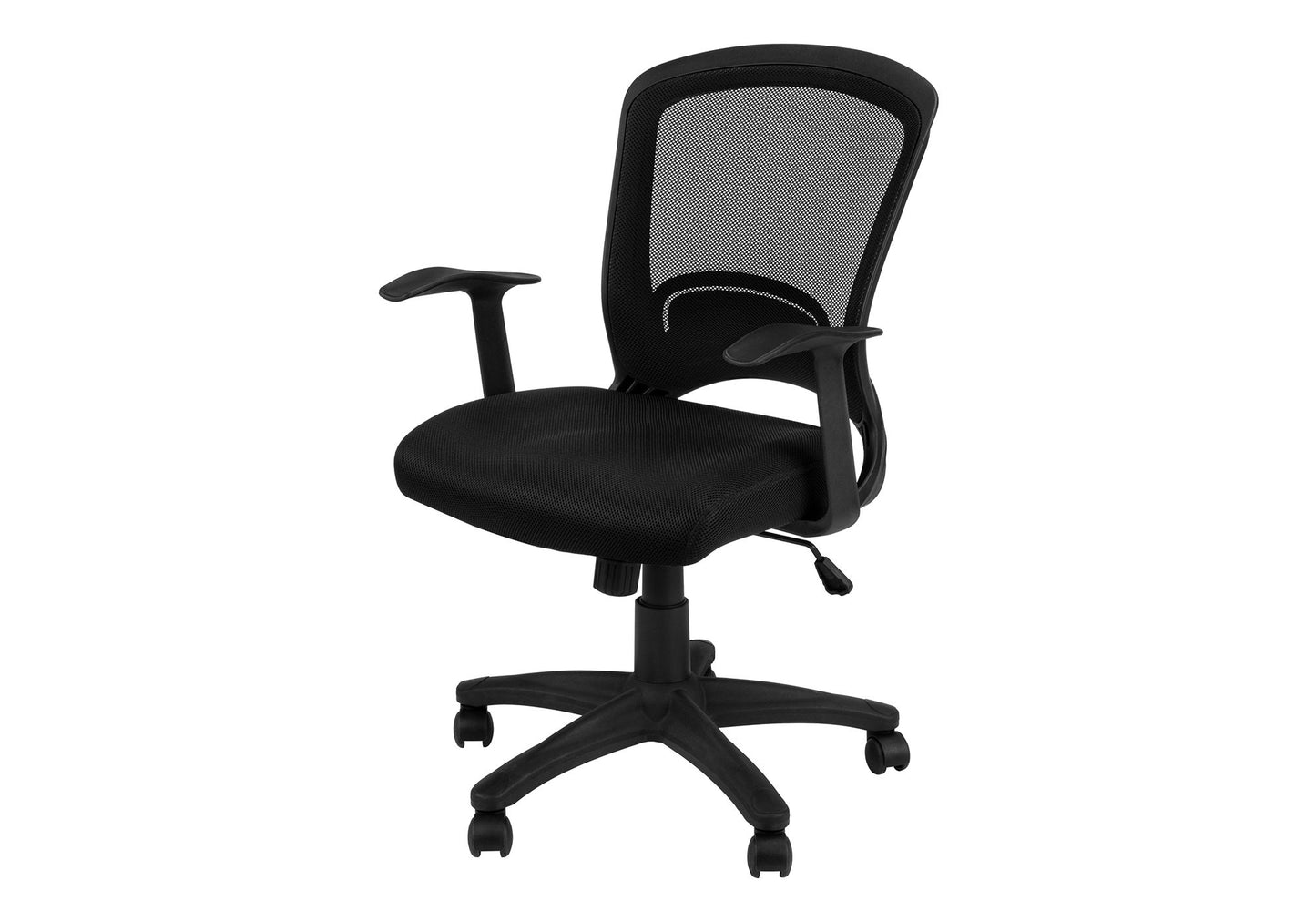 Office Chair, Adjustable Height, Swivel, Ergonomic, Armrests, Mesh - Black