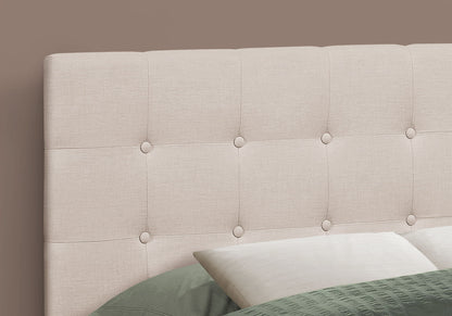 Full Size, Bed Headboard Only Upholstered, Transitional - Beige