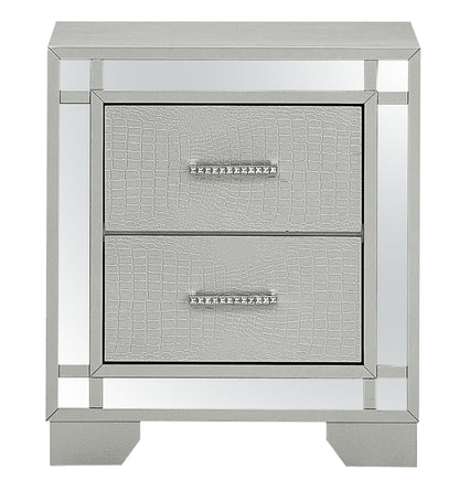 Madison - Nightstand - Silver Champagne