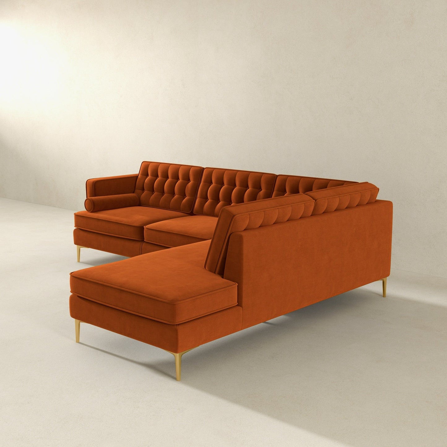 Brooke - Velvet Sectional Sofa