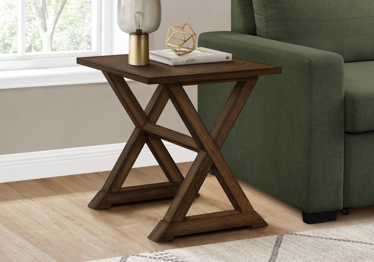 Compact Accent End Table, Square, Transitional