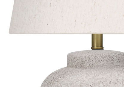 Lighting, Table Lamp, Concrete, Modern - Cream