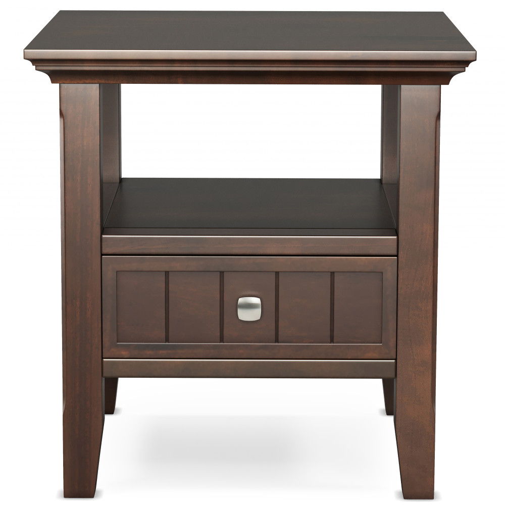 Acadian - End Table With Drawer - Brown