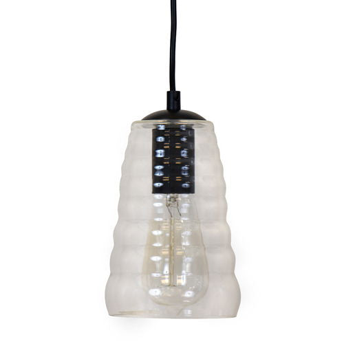 Torus - Long Industrial Pendant - Clear