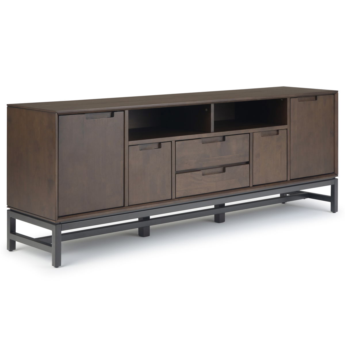 Banting - Mid Century Wide TV Stand - Walnut Brown