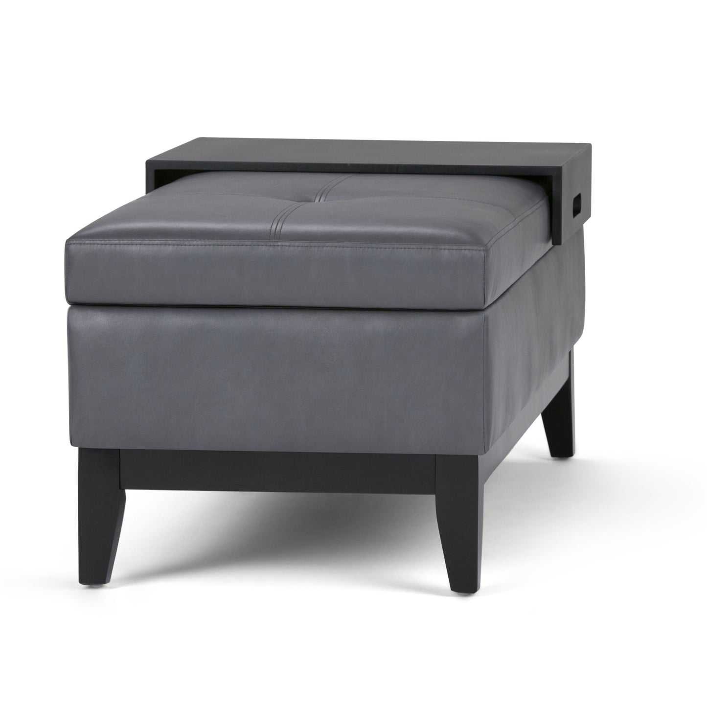 Oregon - Contemporary Storage Ottoman Bench With Tray