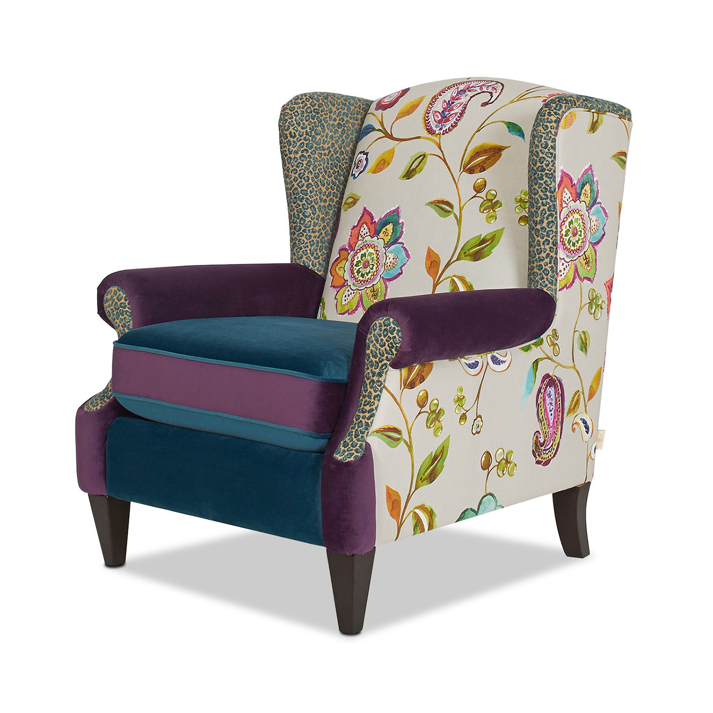 Anya - Boho Chic Wingback Accent Arm Chair