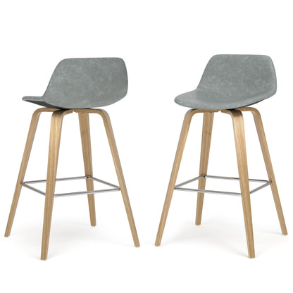 Randolph Bentwood - Upholstered Counter / Bar Height Stool (Set of 2)