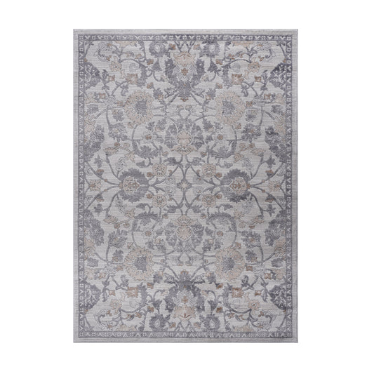 Marfi - Oriental Non-Shedding Living Room Bedroom Dining Home Office Stylish And Stain Resistant Area Rug - Sand / Ivory