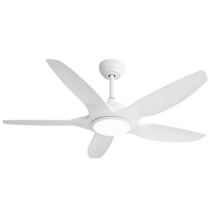 Indoor Ceiling Fan With 5 ABS Blades Remote Control Reversible Dc Motor For Living Room