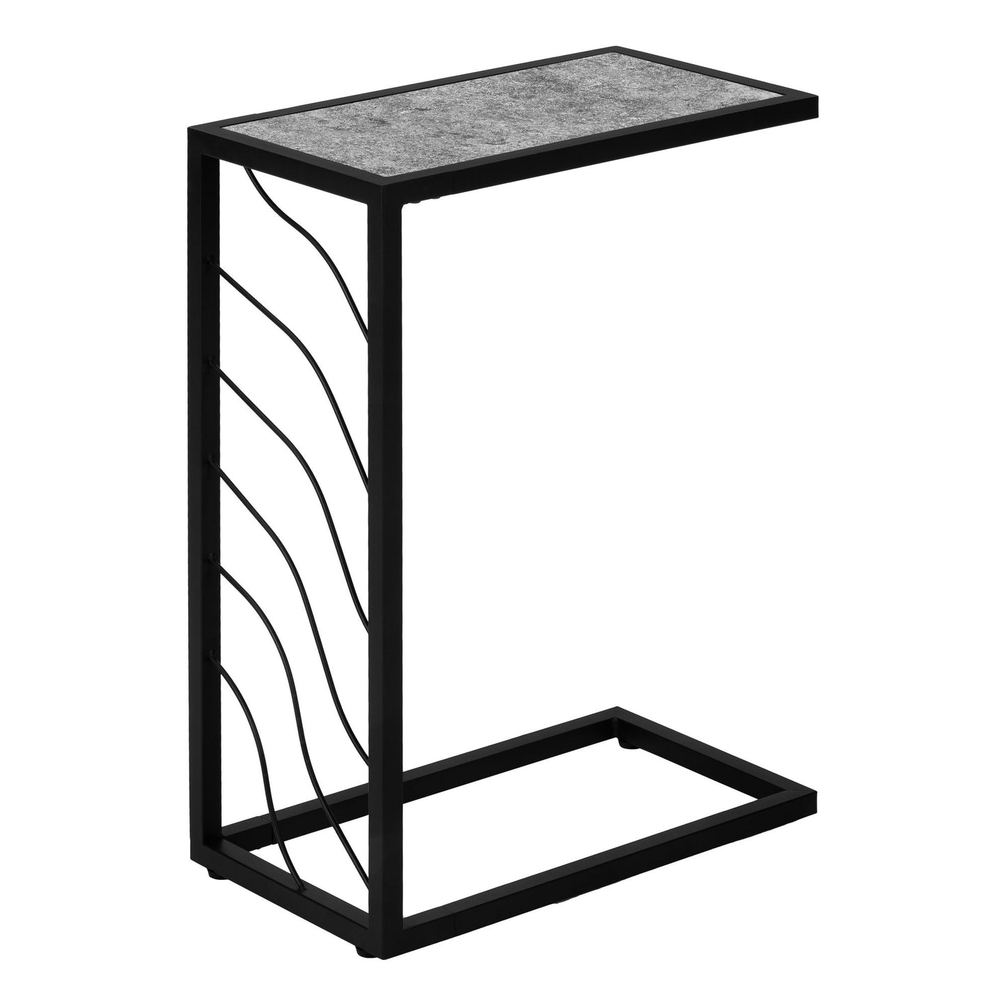 Accent Table, C - Shaped, Contemporary & Modern Convenient Design