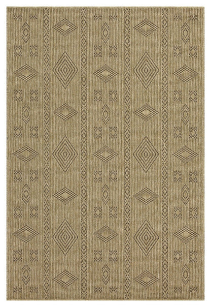 Earth - 2'7" X 7'3" Indoor, Outdoor Area Rug - Jute, Mocha